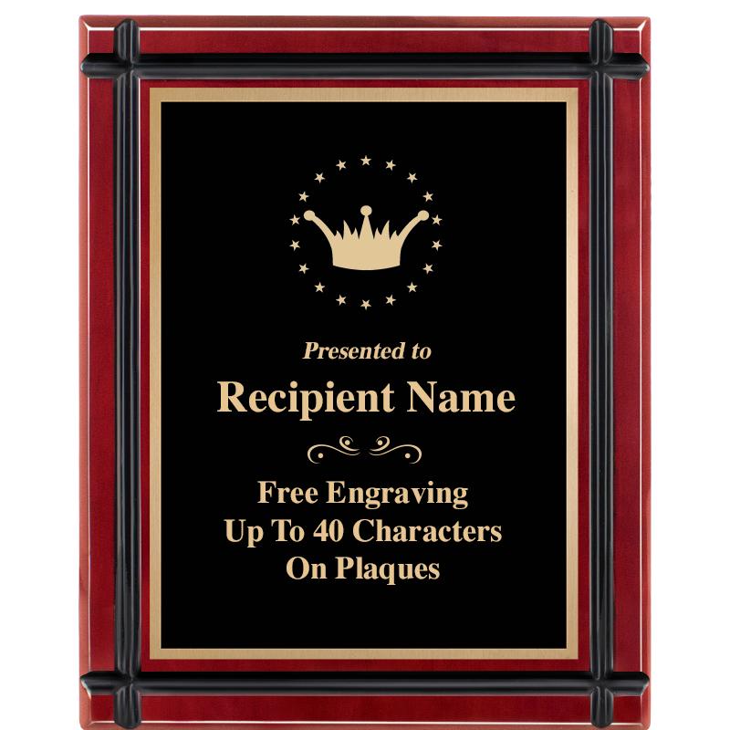 8"x10" ROSEWOOD GROOVE PLAQUE