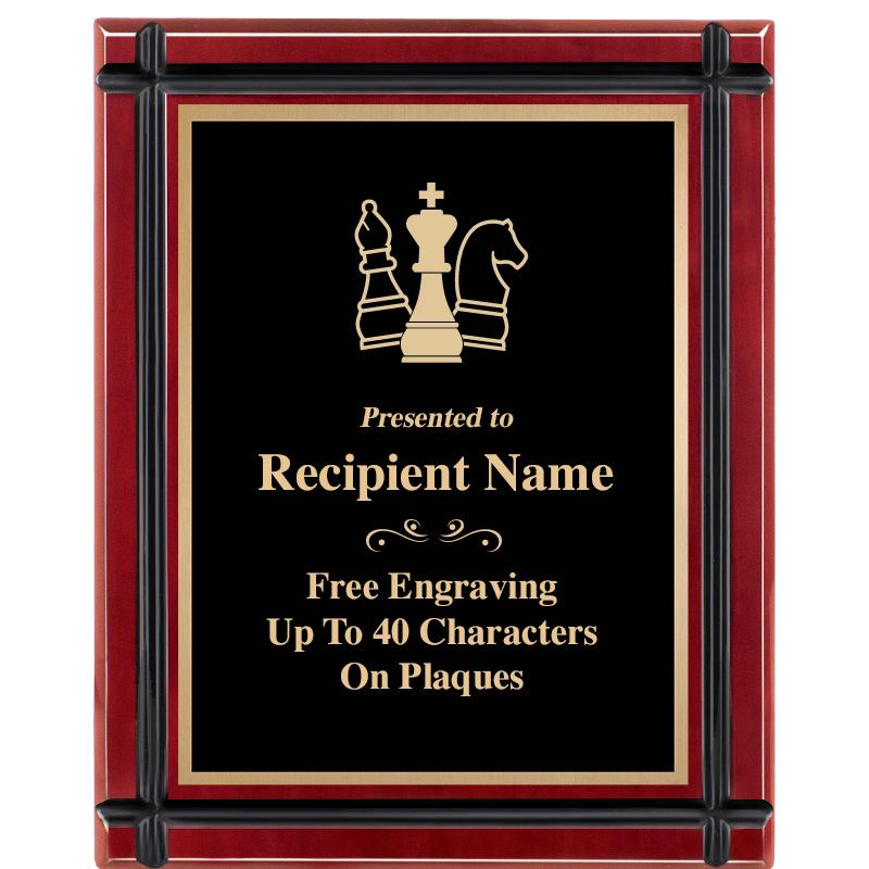 8"x10" ROSEWOOD GROOVE PLAQUE