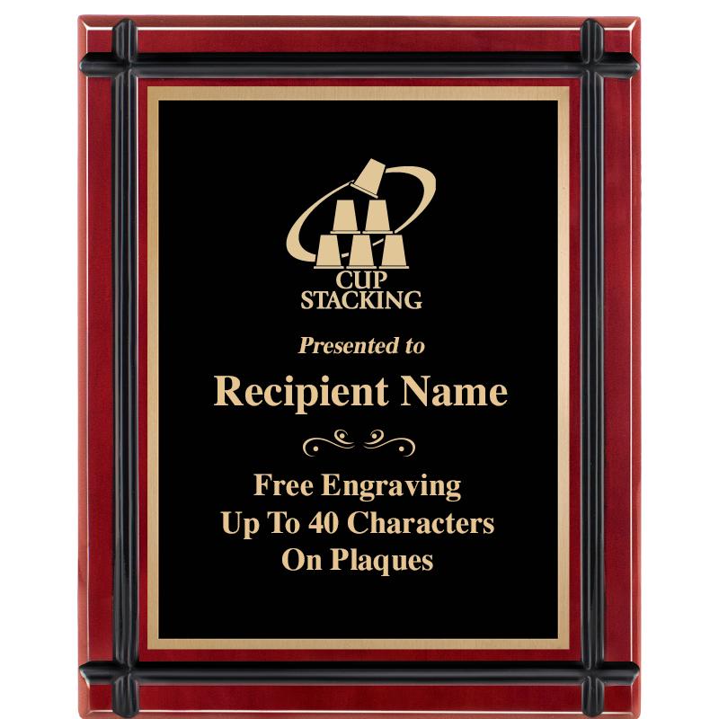 8"x10" ROSEWOOD GROOVE PLAQUE