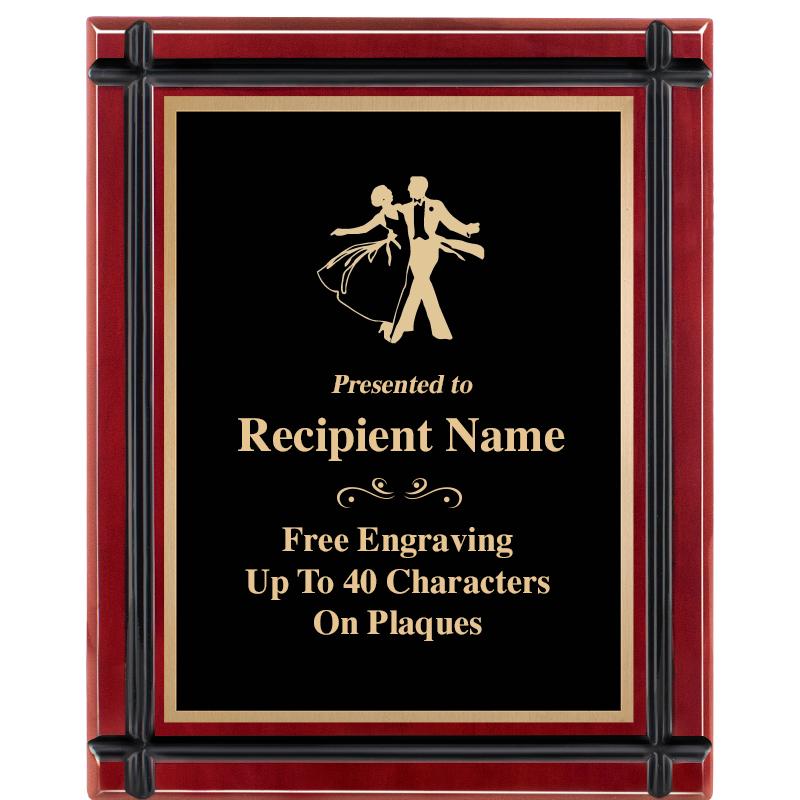 8"x10" ROSEWOOD GROOVE PLAQUE