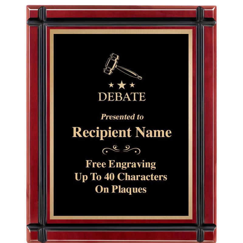 8"x10" ROSEWOOD GROOVE PLAQUE