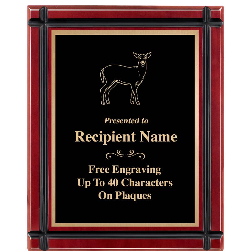 8"x10" ROSEWOOD GROOVE PLAQUE