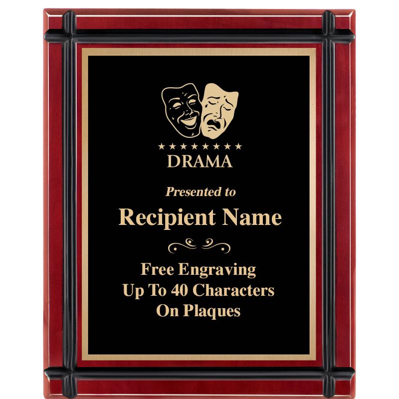 8"x10" ROSEWOOD GROOVE PLAQUE