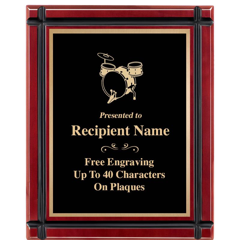 8"x10" ROSEWOOD GROOVE PLAQUE