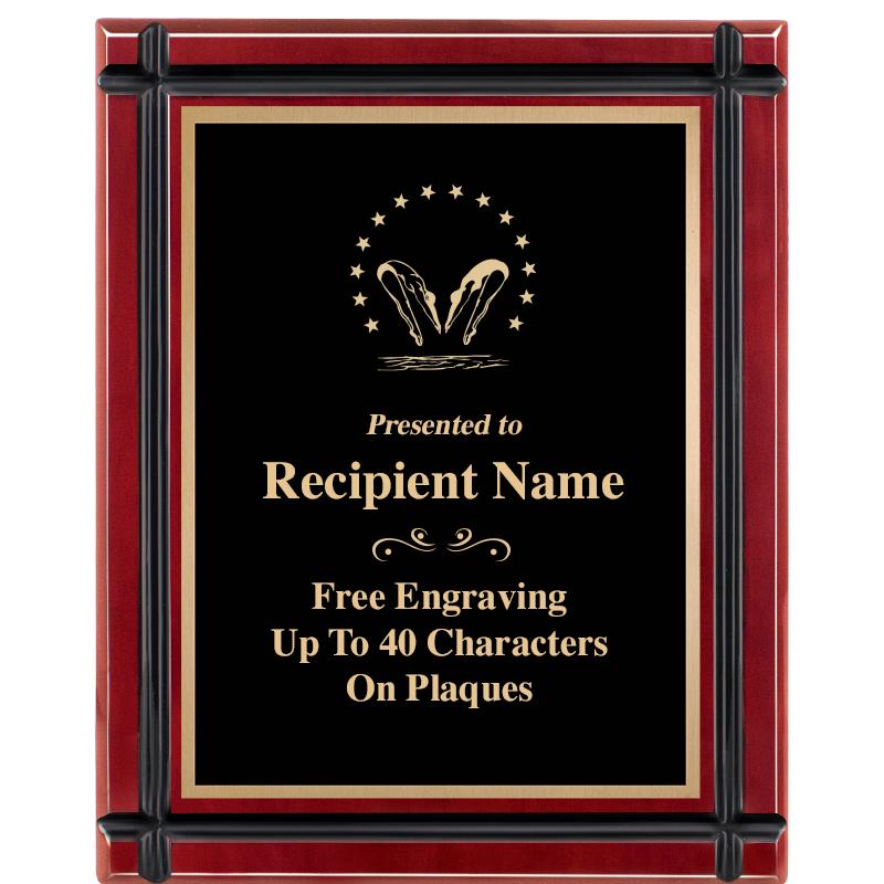 8"x10" ROSEWOOD GROOVE PLAQUE