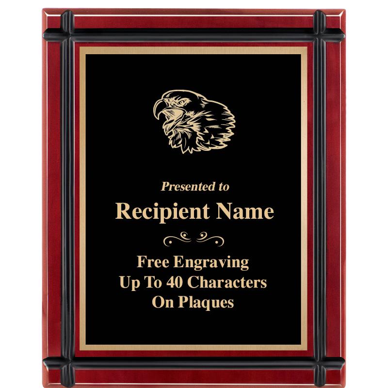 8"x10" ROSEWOOD GROOVE PLAQUE
