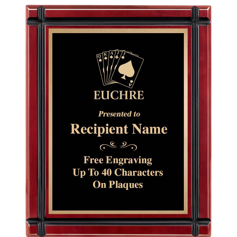 8"x10" ROSEWOOD GROOVE PLAQUE