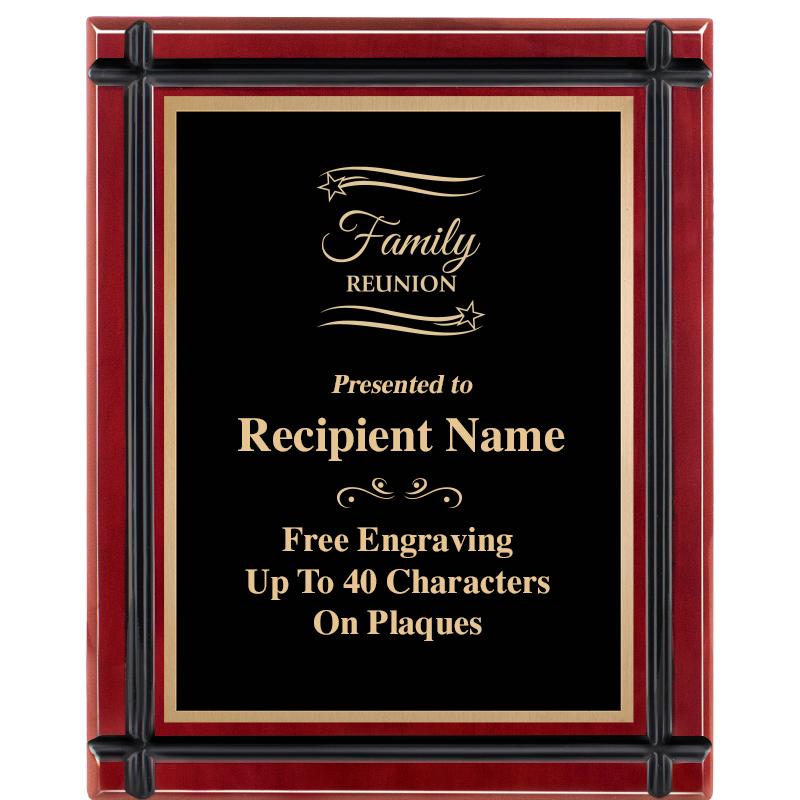 8"x10" ROSEWOOD GROOVE PLAQUE