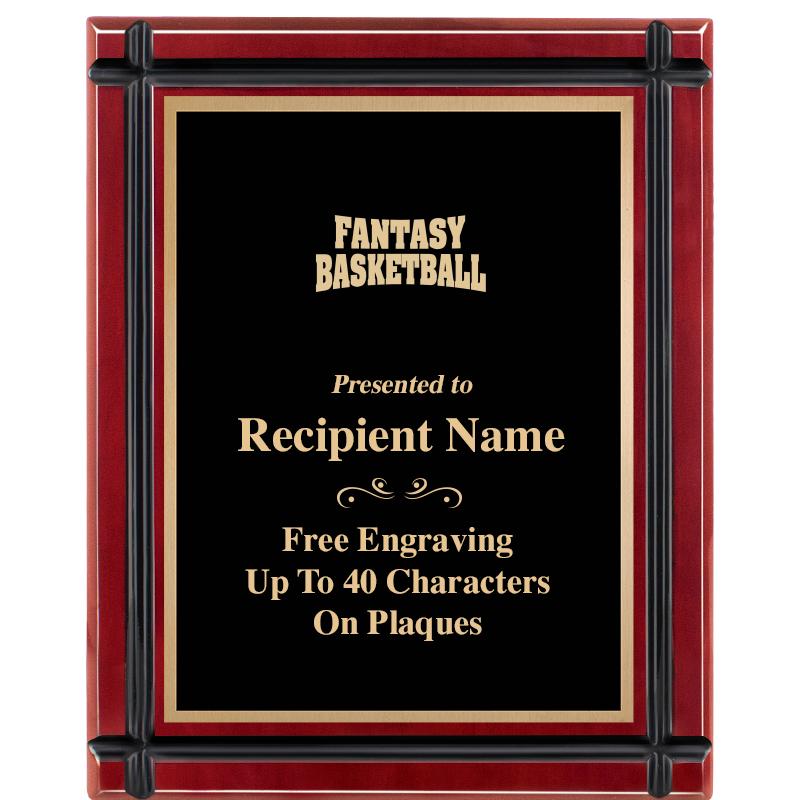 8"x10" ROSEWOOD GROOVE PLAQUE