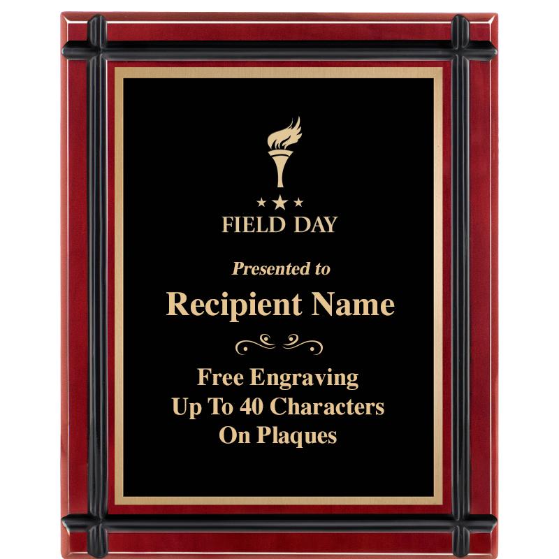 8"x10" ROSEWOOD GROOVE PLAQUE