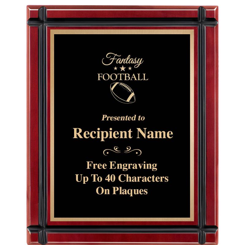 8"x10" ROSEWOOD GROOVE PLAQUE