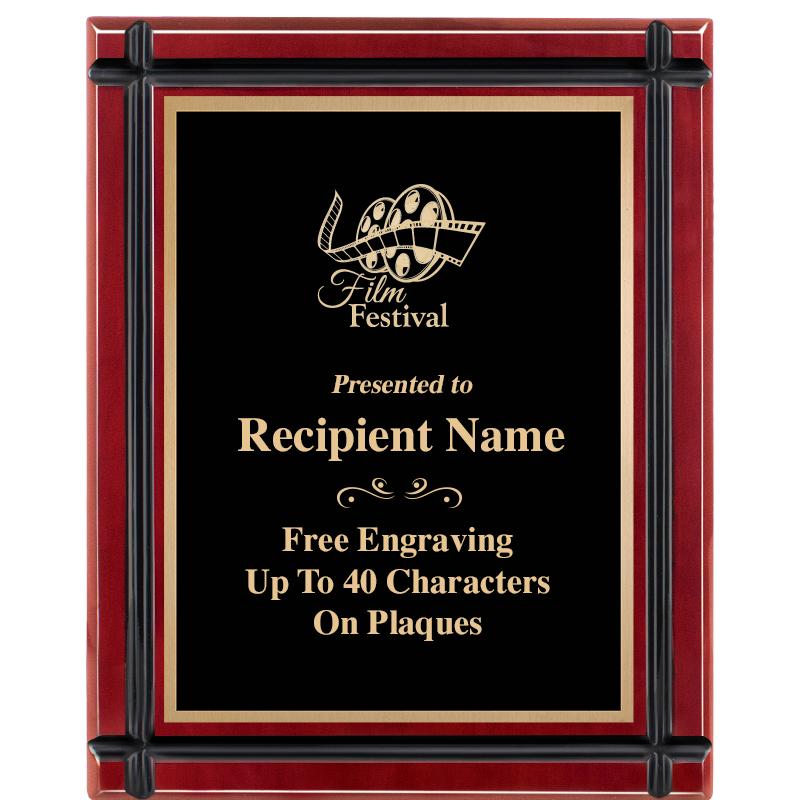 8"x10" ROSEWOOD GROOVE PLAQUE