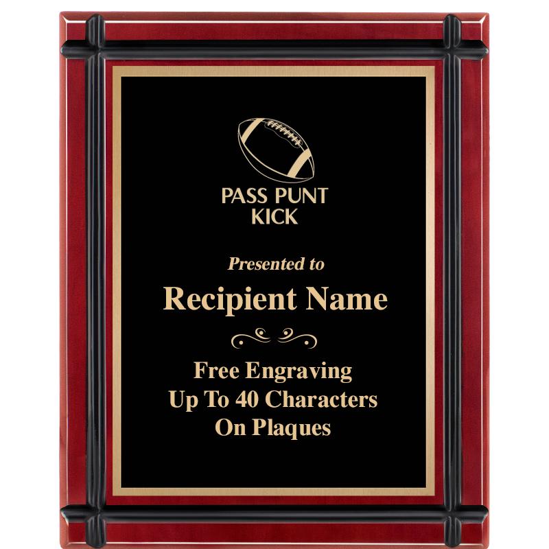 8"x10" ROSEWOOD GROOVE PLAQUE