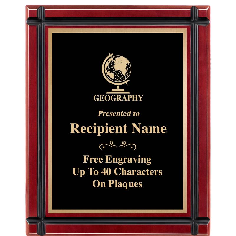 8"x10" ROSEWOOD GROOVE PLAQUE