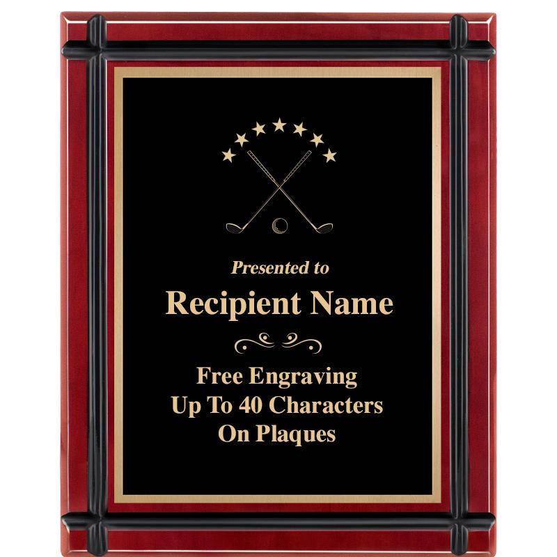 8"x10" ROSEWOOD GROOVE PLAQUE