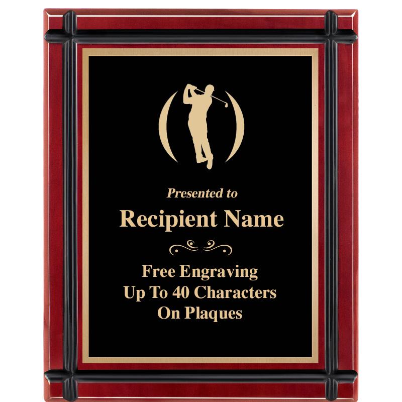 8"x10" ROSEWOOD GROOVE PLAQUE