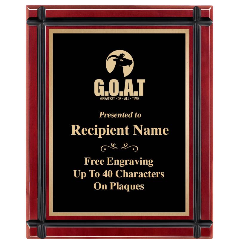 8"x10" ROSEWOOD GROOVE PLAQUE