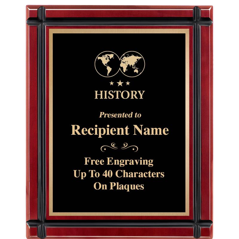 8"x10" ROSEWOOD GROOVE PLAQUE