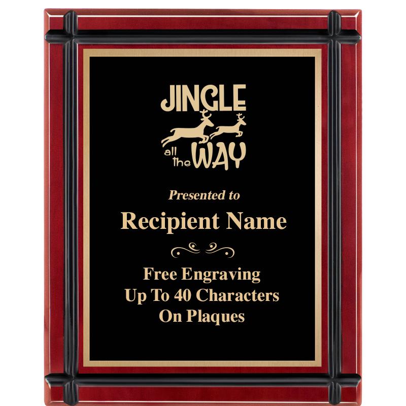 8"x10" ROSEWOOD GROOVE PLAQUE