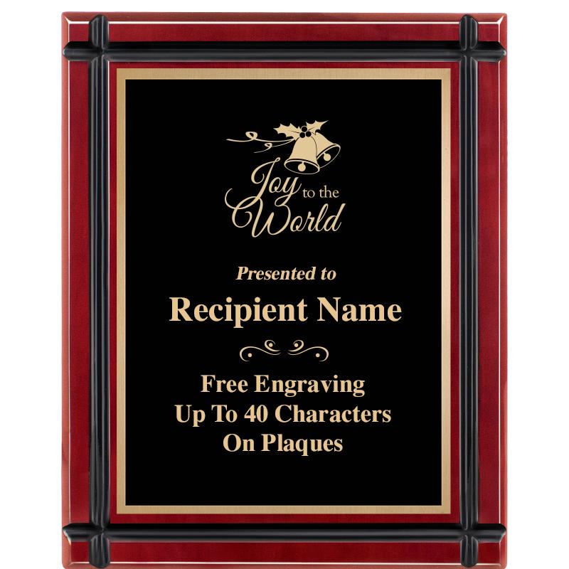 8"x10" ROSEWOOD GROOVE PLAQUE