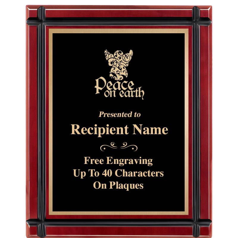 8"x10" ROSEWOOD GROOVE PLAQUE