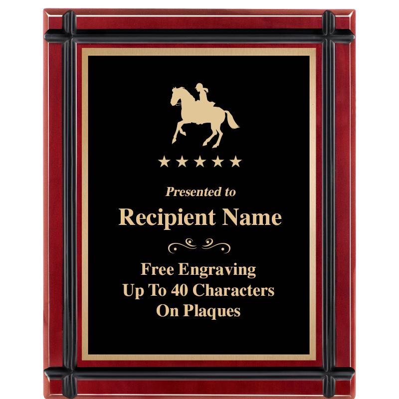 8"x10" ROSEWOOD GROOVE PLAQUE