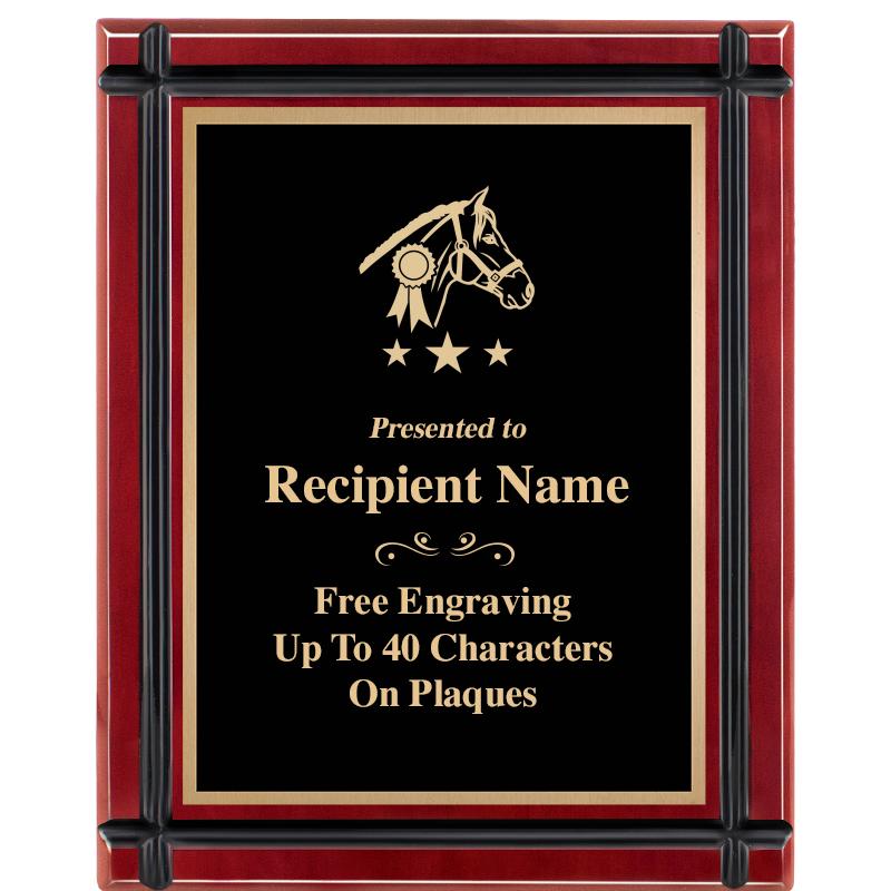 8"x10" ROSEWOOD GROOVE PLAQUE