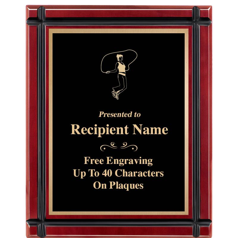 8"x10" ROSEWOOD GROOVE PLAQUE