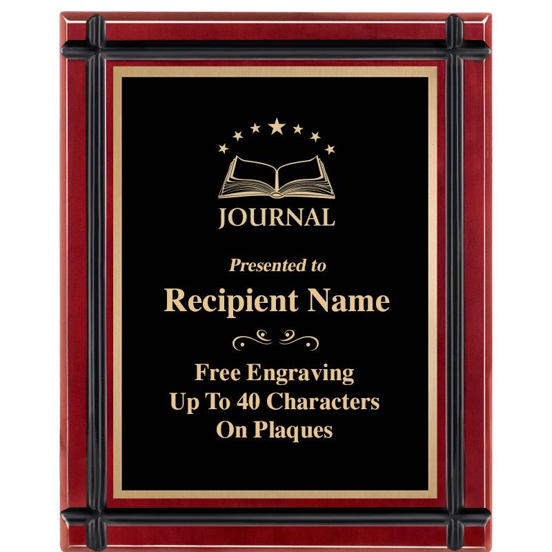 8"x10" ROSEWOOD GROOVE PLAQUE