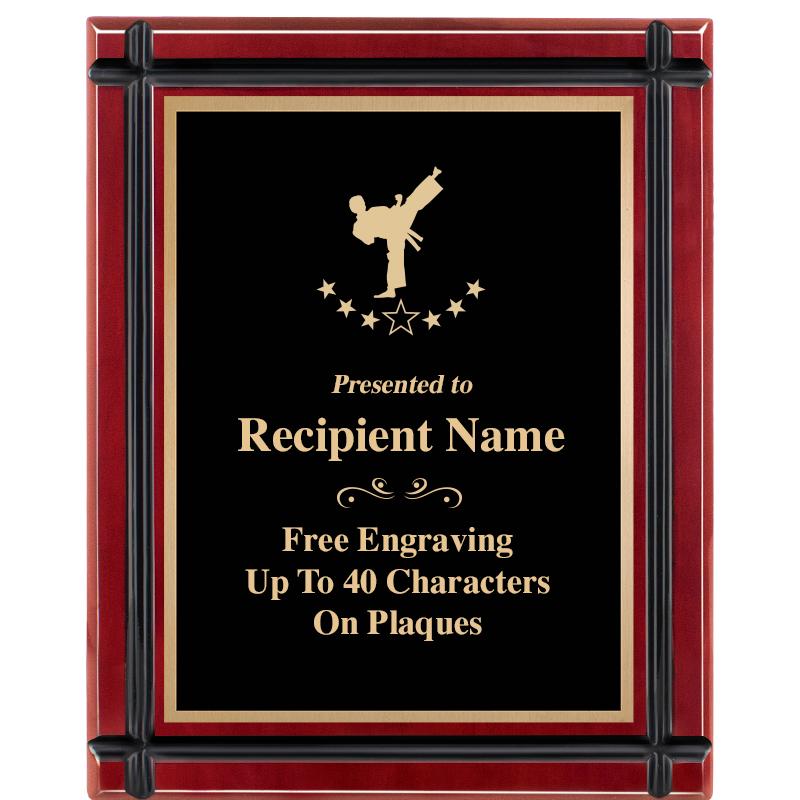 8"x10" ROSEWOOD GROOVE PLAQUE