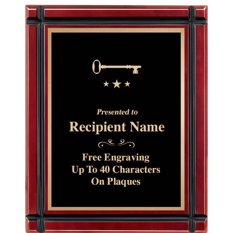 8"x10" ROSEWOOD GROOVE PLAQUE