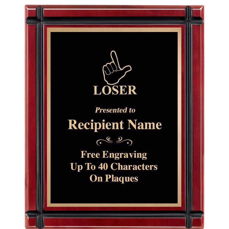 8"x10" ROSEWOOD GROOVE PLAQUE