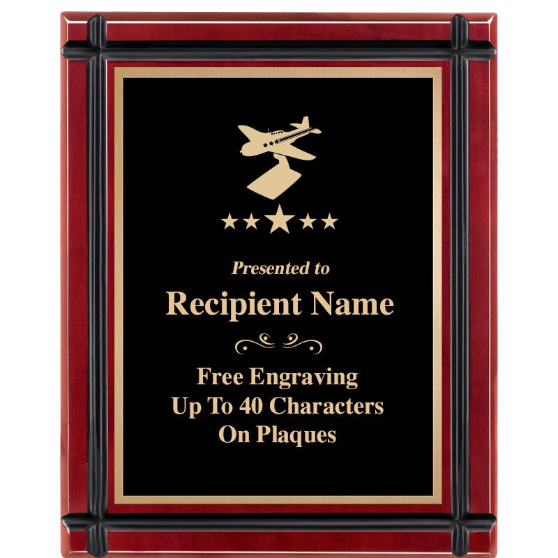 8"x10" ROSEWOOD GROOVE PLAQUE