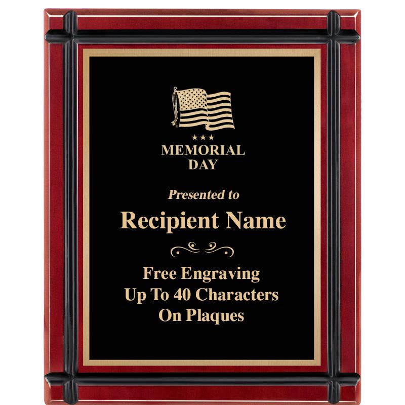 8"x10" ROSEWOOD GROOVE PLAQUE