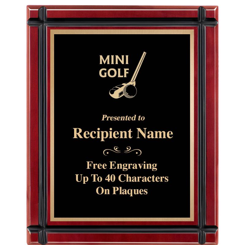 8"x10" ROSEWOOD GROOVE PLAQUE