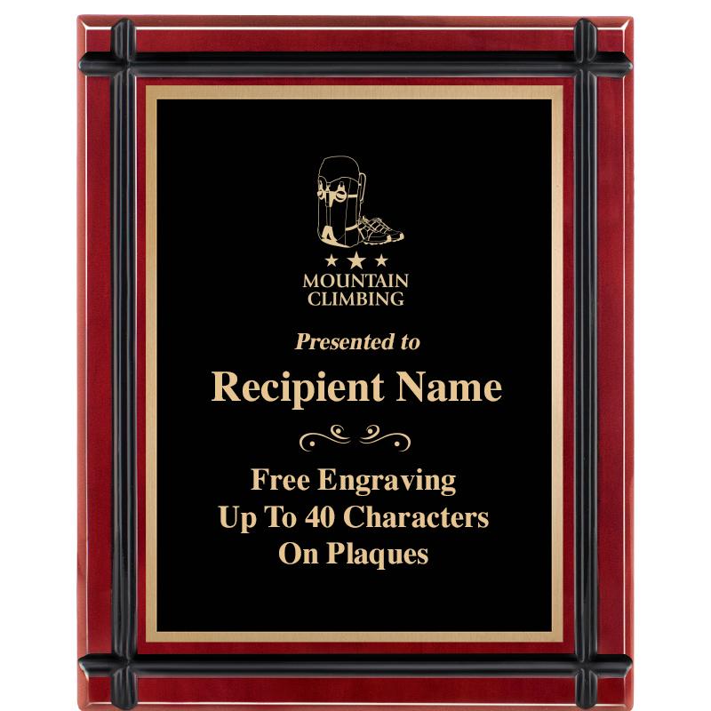 8"x10" ROSEWOOD GROOVE PLAQUE