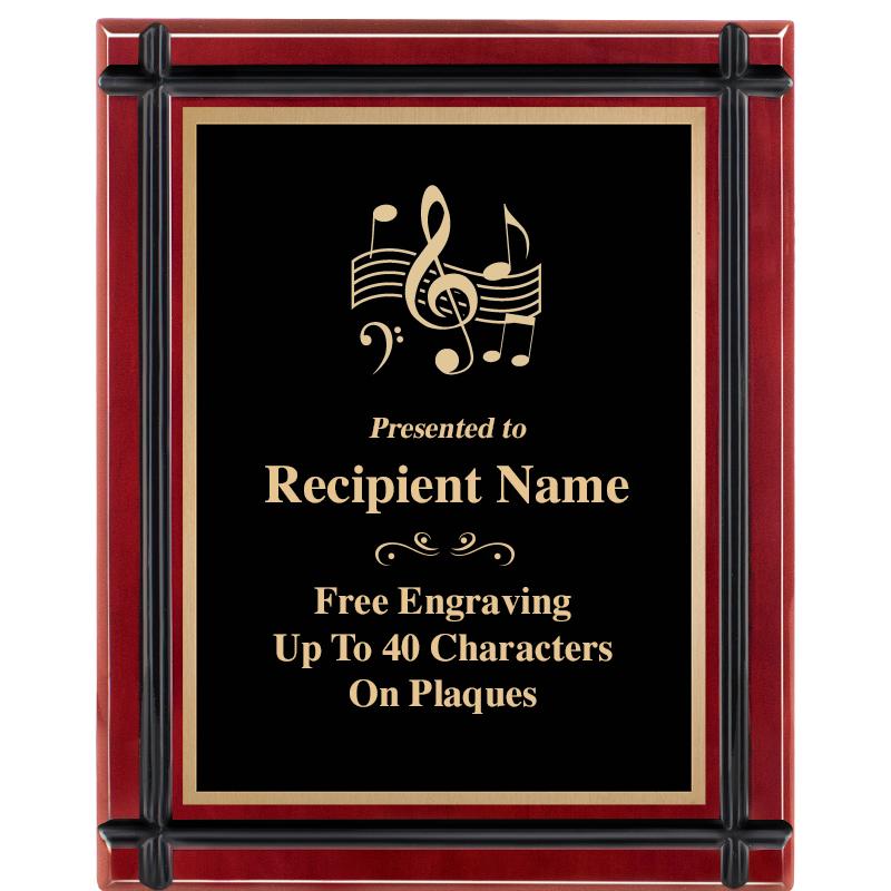 8"x10" ROSEWOOD GROOVE PLAQUE
