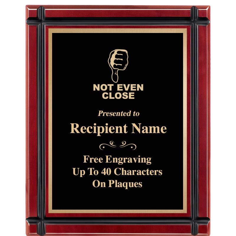 8"x10" ROSEWOOD GROOVE PLAQUE