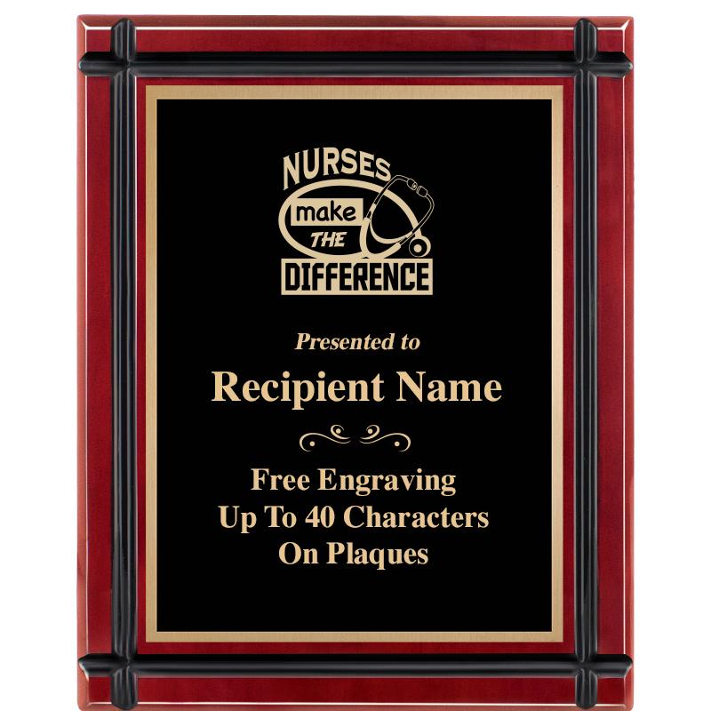 8"x10" ROSEWOOD GROOVE PLAQUE