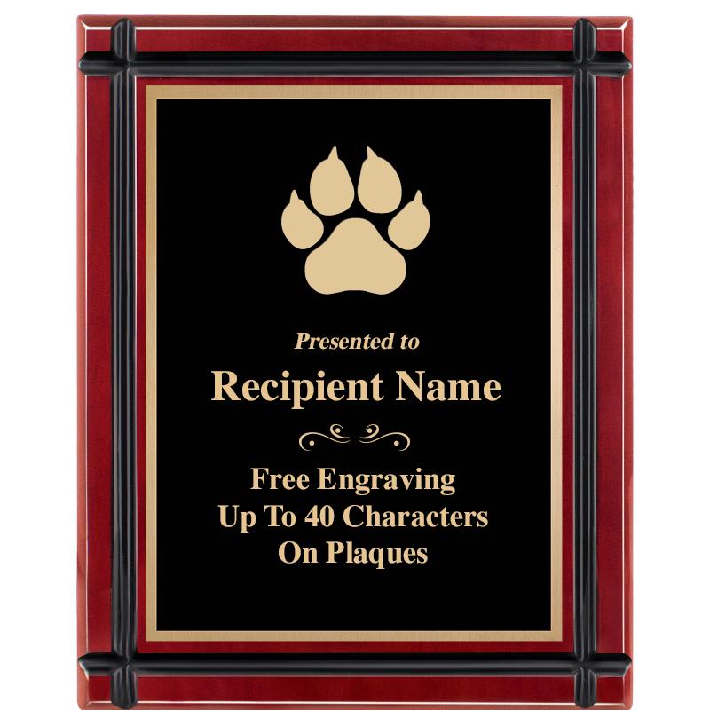 8"x10" ROSEWOOD GROOVE PLAQUE