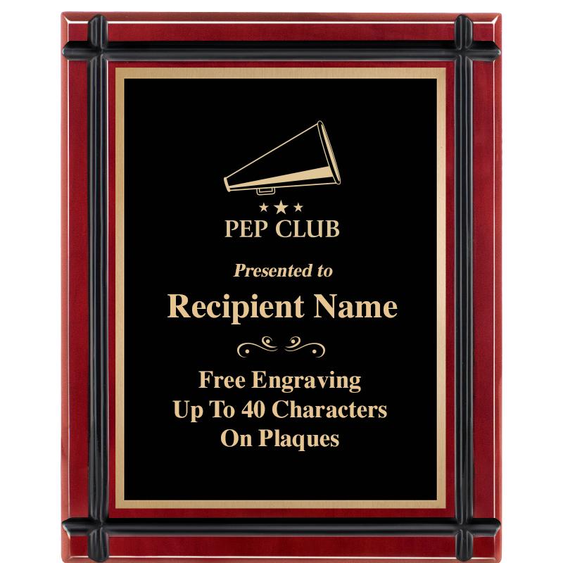 8"x10" ROSEWOOD GROOVE PLAQUE