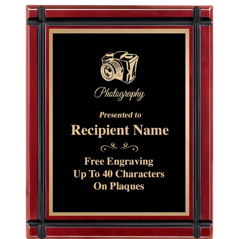 8"x10" ROSEWOOD GROOVE PLAQUE