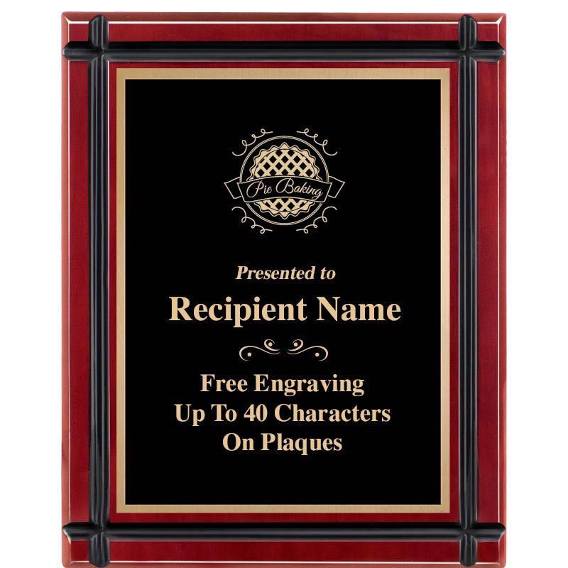 8"x10" ROSEWOOD GROOVE PLAQUE