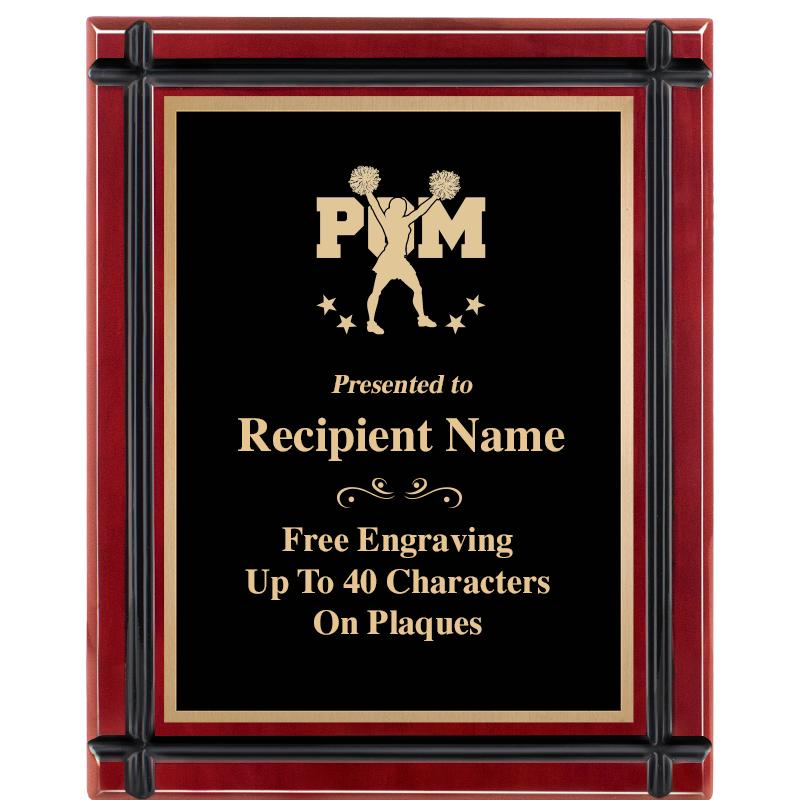 8"x10" ROSEWOOD GROOVE PLAQUE