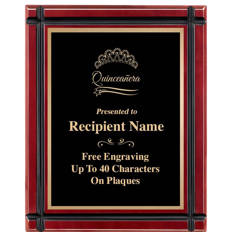 8"x10" ROSEWOOD GROOVE PLAQUE