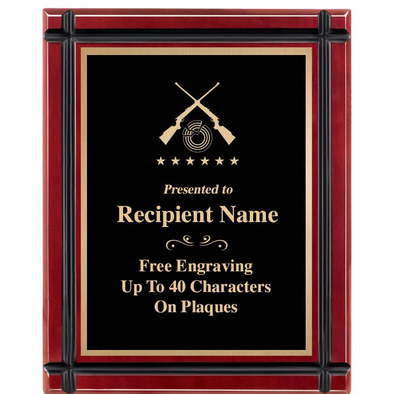 8"x10" ROSEWOOD GROOVE PLAQUE