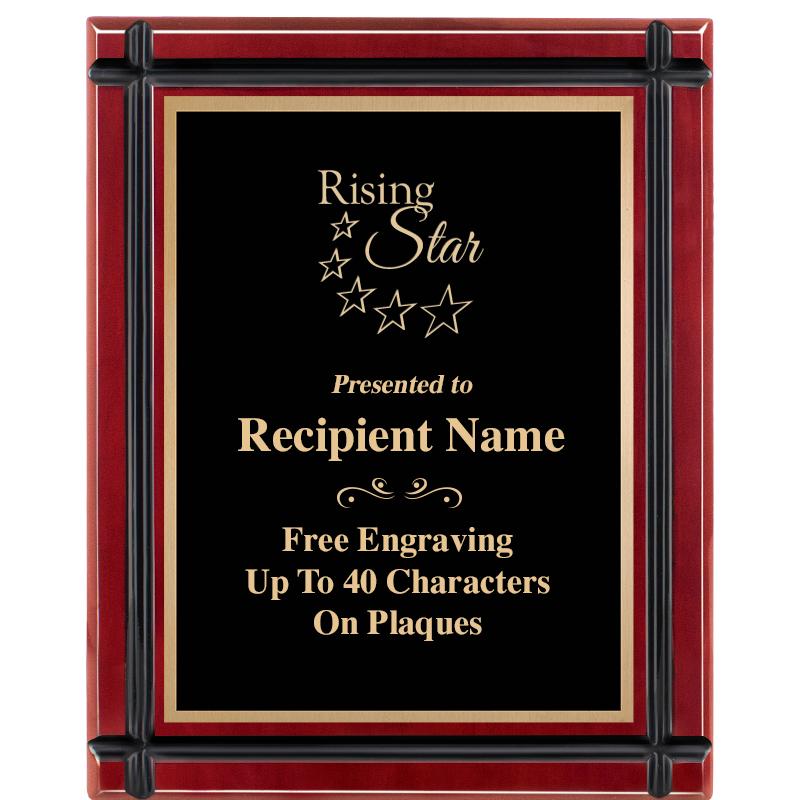 8"x10" ROSEWOOD GROOVE PLAQUE