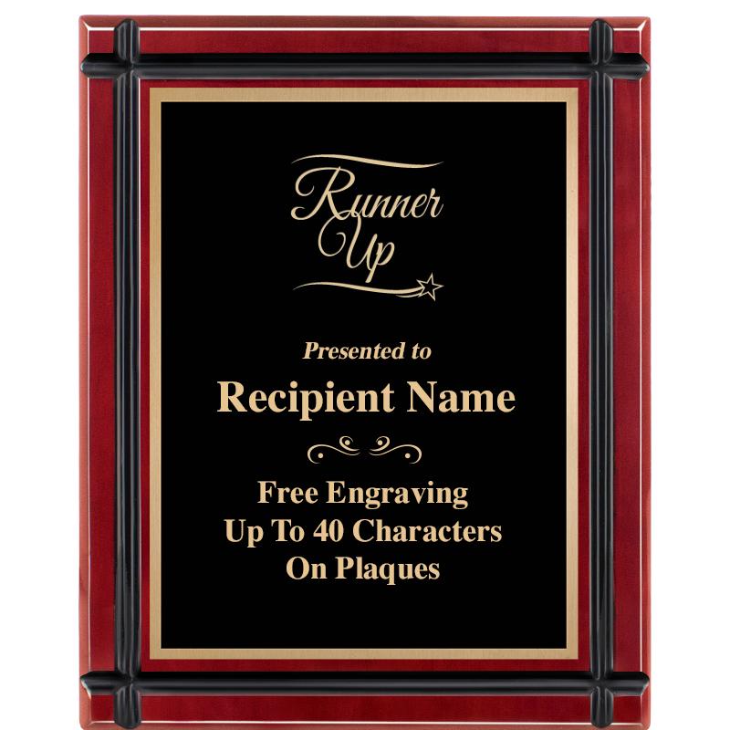 8"x10" ROSEWOOD GROOVE PLAQUE