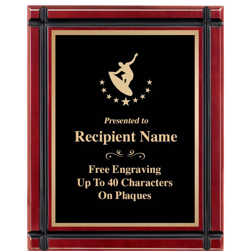 8"x10" ROSEWOOD GROOVE PLAQUE