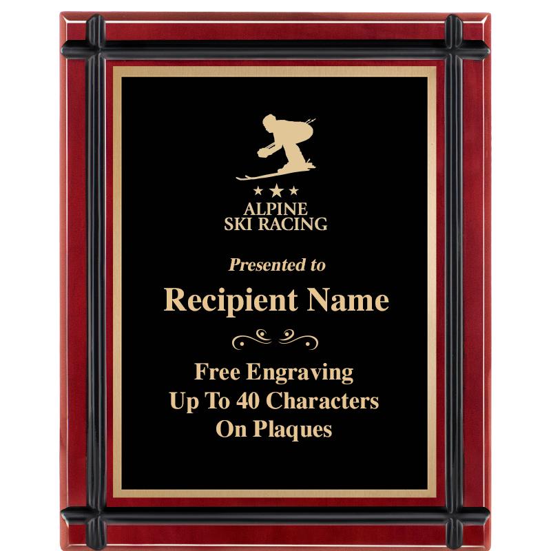 8"x10" ROSEWOOD GROOVE PLAQUE